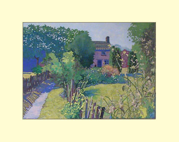 Cottages Great Guiting Power by David Ochiltree Gloucester art class